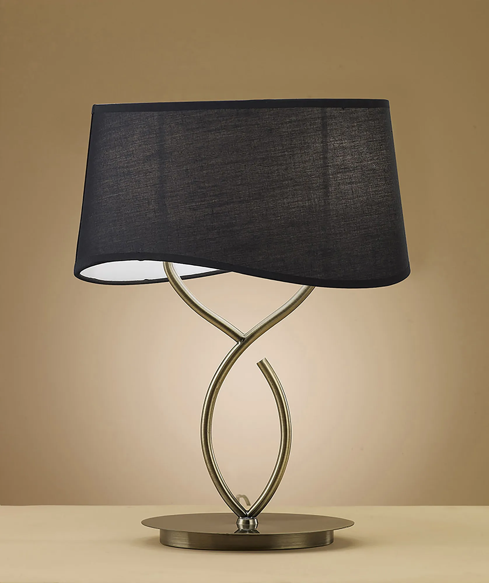 Ninette Antique Brass-Black Table Lamps Mantra Shaded Table Lamps Ninette Antique Brass-Black Table Lamps Mantra Shaded Table Lamps